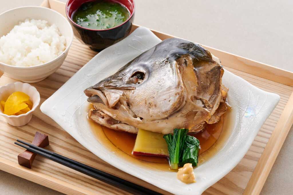 ブリのかぶと煮定食