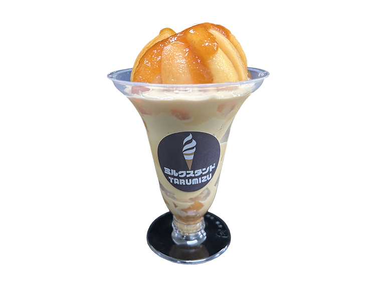 垂水産生びわソフトクリームパフェ