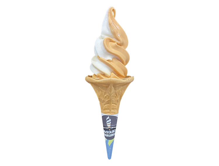垂水産びわミルクミックスソフトクリーム