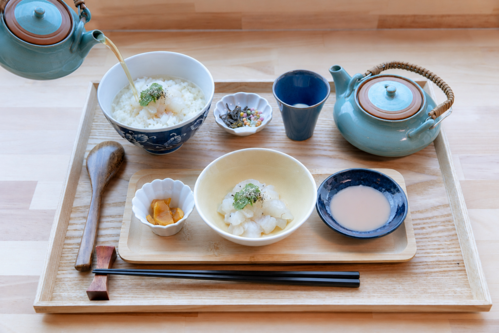 垂水産平目茶漬け